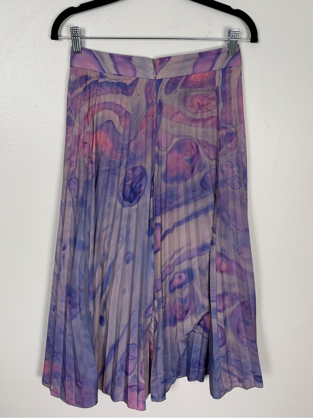 Anthropologie Pleated Midi Skirt with Watercolor Print by Siddhartha Bansai - Picture 4 of 9